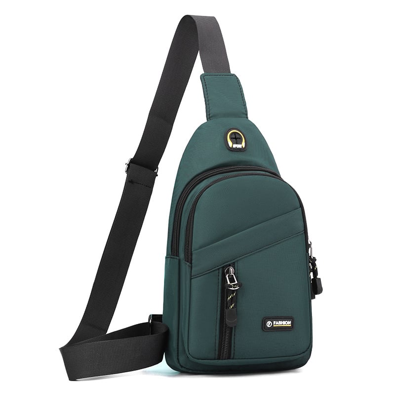 Férfi mellkas táska Oxford anyagból, egyszínű, stílus Asexualitás, szabadidős utazásokhoz