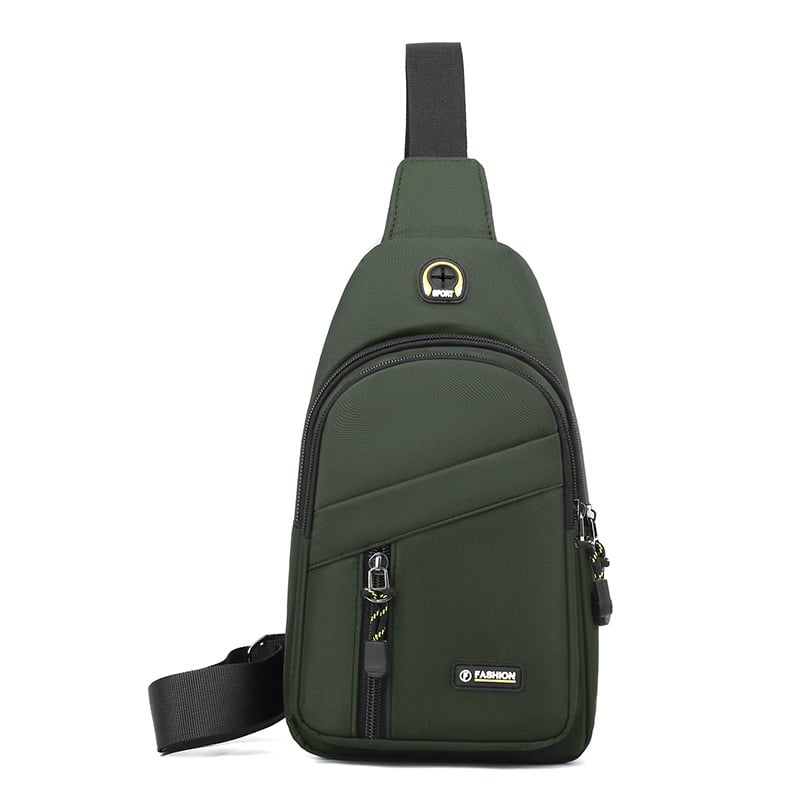 Férfi mellkas táska Oxford anyagból, egyszínű, stílus Asexualitás, szabadidős utazásokhoz