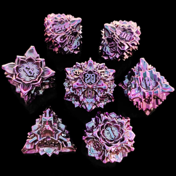 Xincheng set zaruri D20 din aliaj de zinc – zaruri poliedrice TRPG pentru D&D, Cthulhu