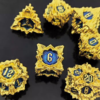 Xincheng set zaruri D20 din aliaj de zinc – zaruri poliedrice TRPG pentru D&D, Cthulhu