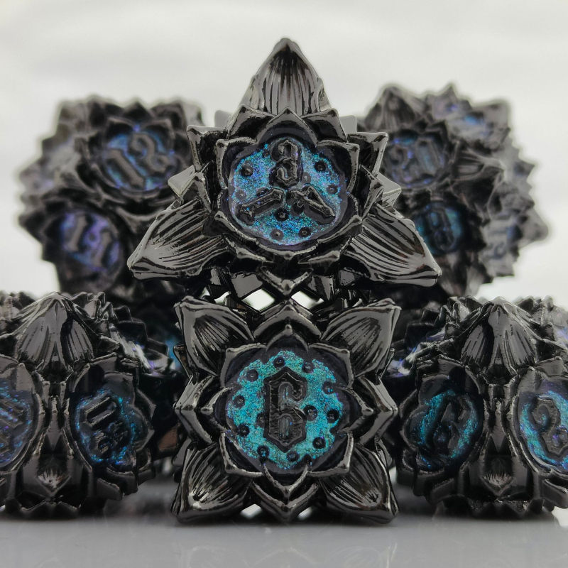 Xincheng set zaruri D20 din aliaj de zinc – zaruri poliedrice TRPG pentru D&D, Cthulhu