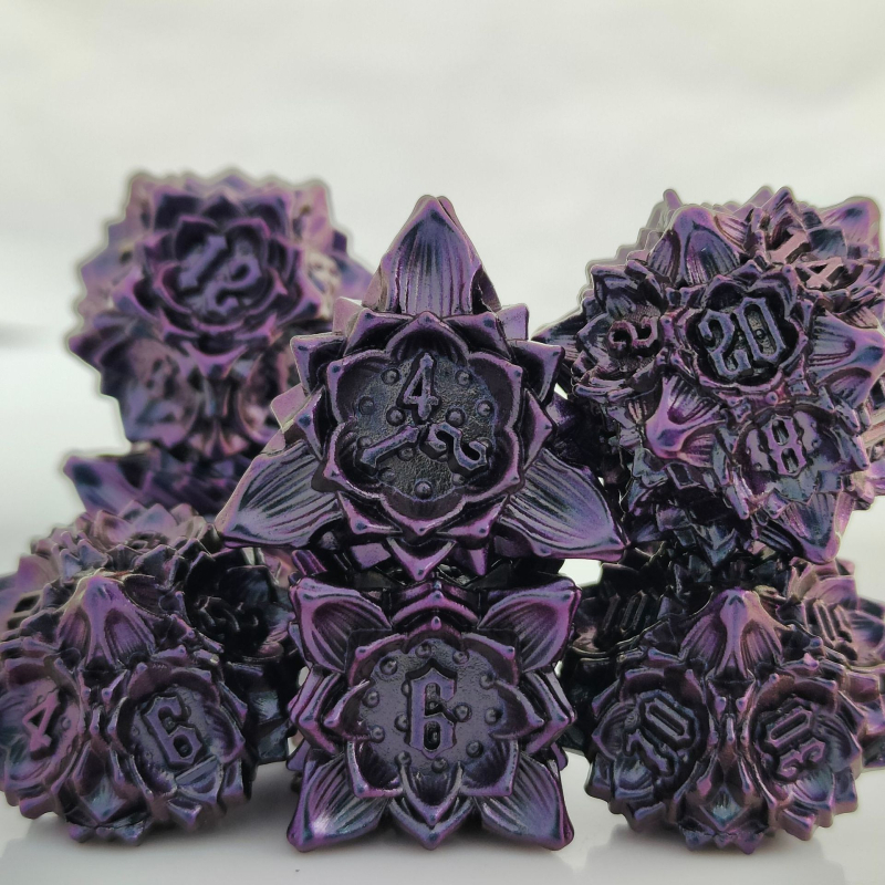 Xincheng set zaruri D20 din aliaj de zinc – zaruri poliedrice TRPG pentru D&D, Cthulhu