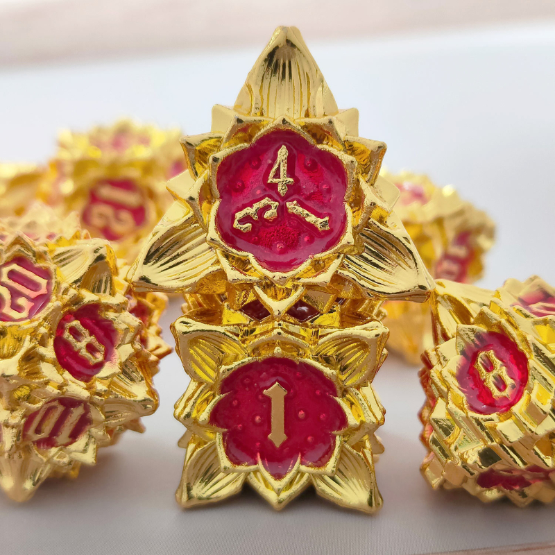 Xincheng set zaruri D20 din aliaj de zinc – zaruri poliedrice TRPG pentru D&D, Cthulhu