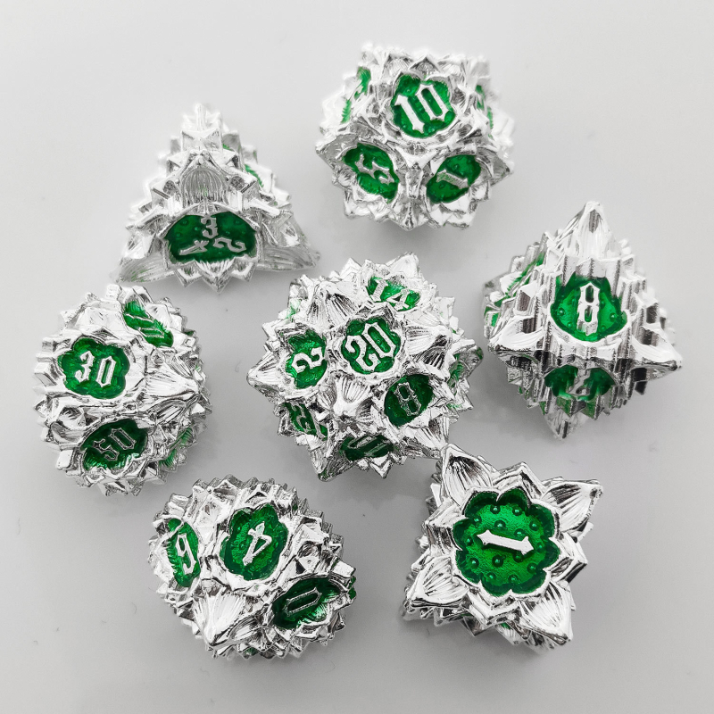 Xincheng set zaruri D20 din aliaj de zinc – zaruri poliedrice TRPG pentru D&D, Cthulhu