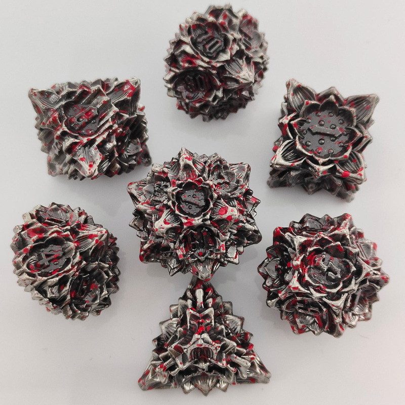 Xincheng set zaruri D20 din aliaj de zinc – zaruri poliedrice TRPG pentru D&D, Cthulhu