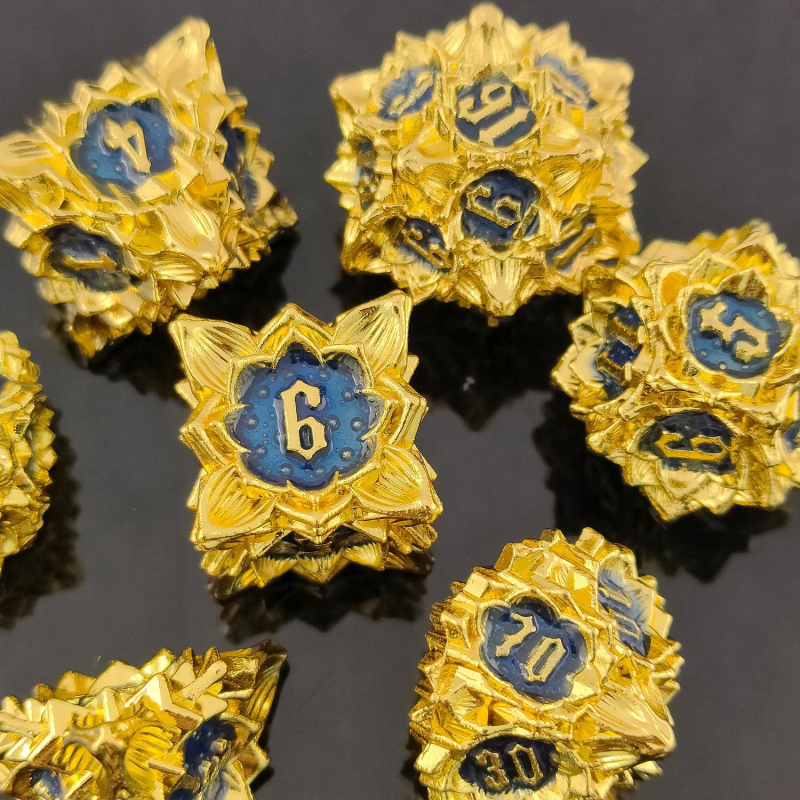 Xincheng set zaruri D20 din aliaj de zinc – zaruri poliedrice TRPG pentru D&D, Cthulhu