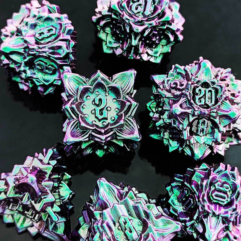 Xincheng set zaruri D20 din aliaj de zinc – zaruri poliedrice TRPG pentru D&D, Cthulhu