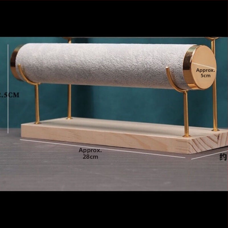 Stalak za izlaganje narukvica, cilindrični dizajn s tri razine, za nakit