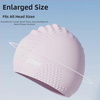 Pieaugušo silikona peldcepure un briļļu komplekts – ūdensnecaurlaidīgs, vienkāršs raksts, iekļauj peldcepuri un briļļas