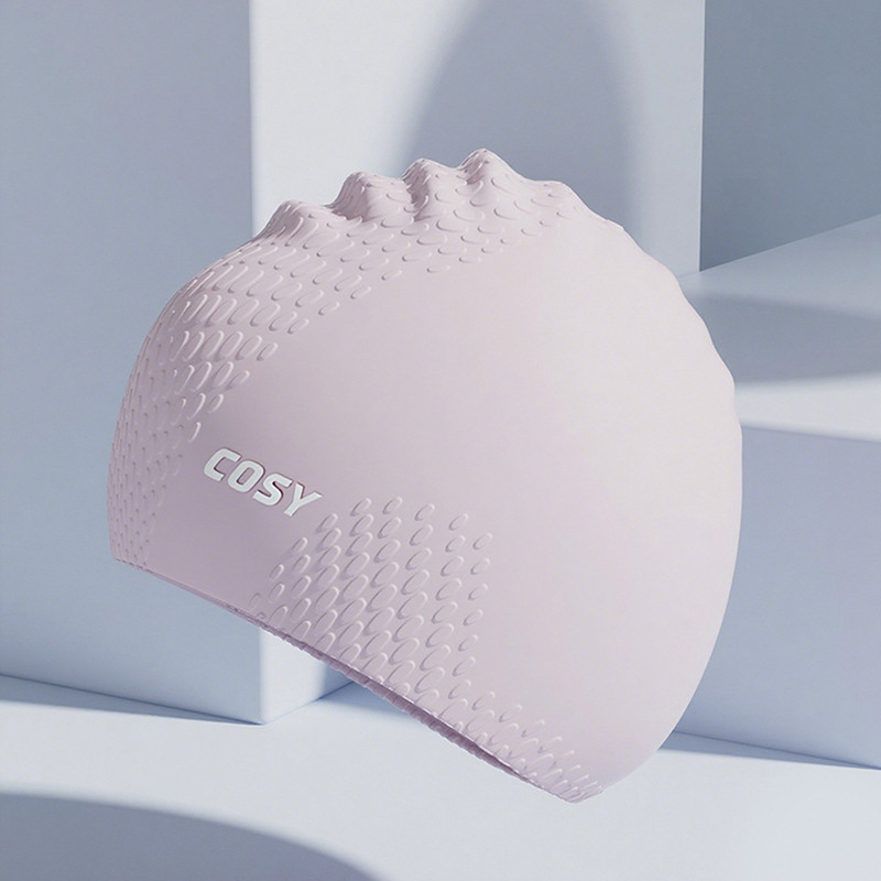 Pieaugušo silikona peldcepure un briļļu komplekts – ūdensnecaurlaidīgs, vienkāršs raksts, iekļauj peldcepuri un briļļas