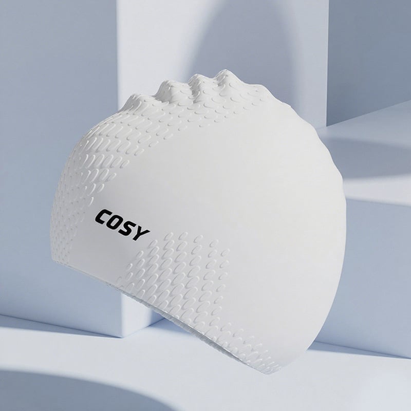 Pieaugušo silikona peldcepure un briļļu komplekts – ūdensnecaurlaidīgs, vienkāršs raksts, iekļauj peldcepuri un briļļas