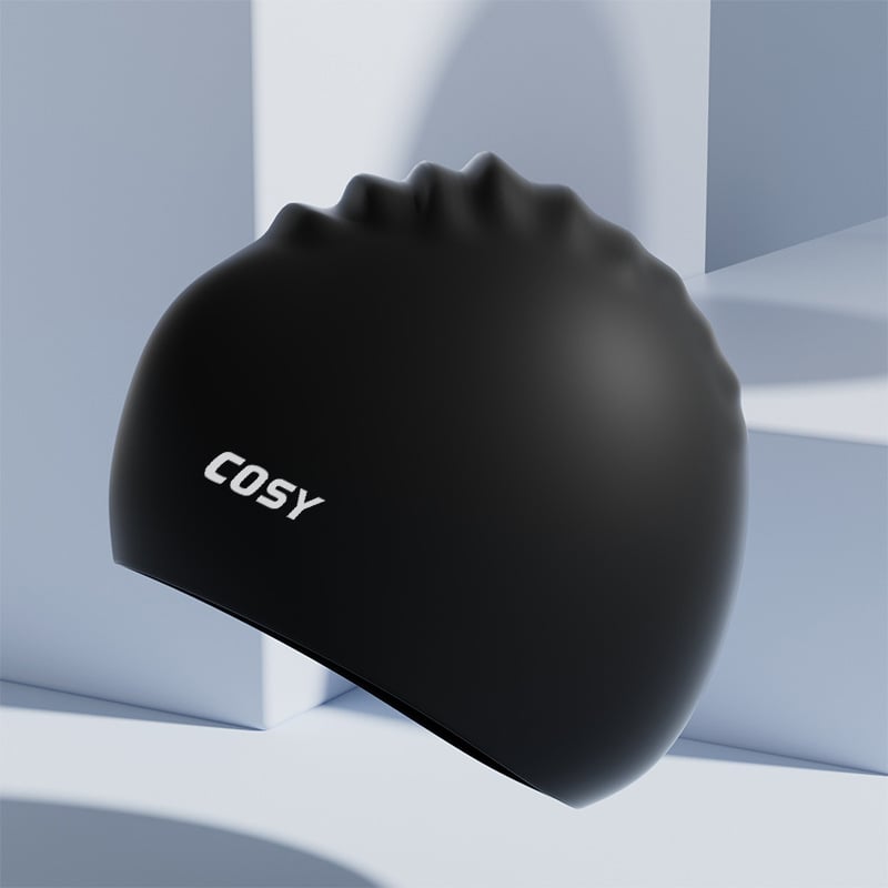 Pieaugušo silikona peldcepure un briļļu komplekts – ūdensnecaurlaidīgs, vienkāršs raksts, iekļauj peldcepuri un briļļas