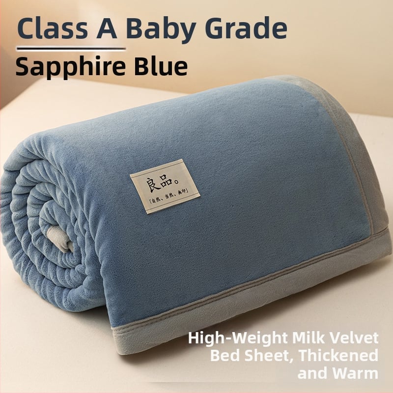 Paksenatud piima velvet-korall fleece pleed – 100 g/m², kevad ja sügis