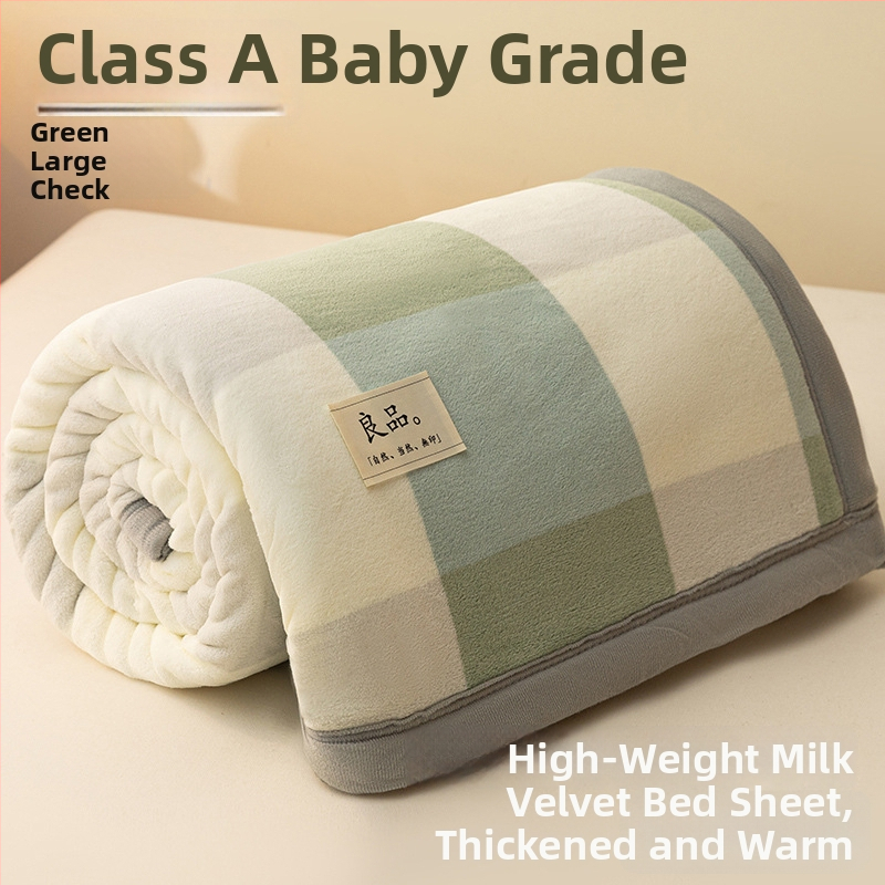 Paksenatud piima velvet-korall fleece pleed – 100 g/m², kevad ja sügis