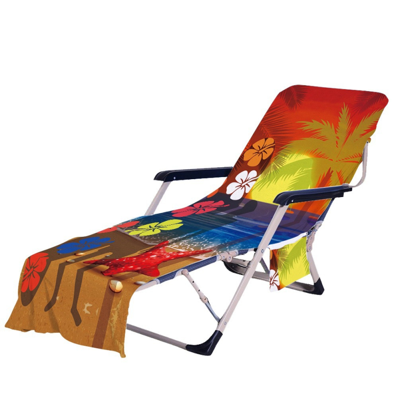 Prilagođeni set za ležaljke na plaži – ručnik od ultra finih vlakana, 150D, težina 200–300 g, proces ispisa, mogućnost prilagodbe