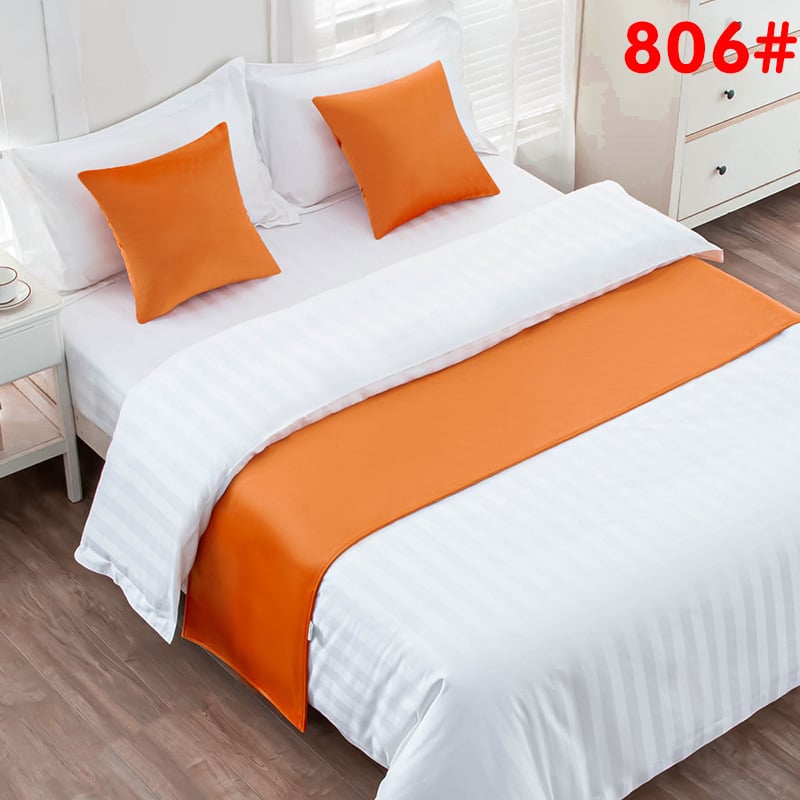 SHAOYU Velúr hotelszobai ágyvégi dekorációs készlet - Poliészter, Egységes mintázat, Szállodai stílus, Márka: SHAOYU, Termékminőség: Megfelelő