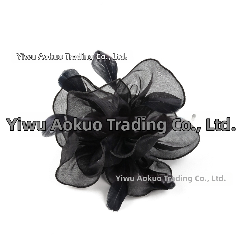 péřový doplnok do vlasov pre nevestu, retro štýl, ručne vyrobené, jeseň 2023