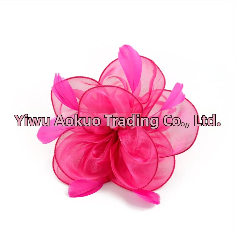 Līgavas spalvu matu aksesuārs, vintage stils, roku darbs, rudens 2023