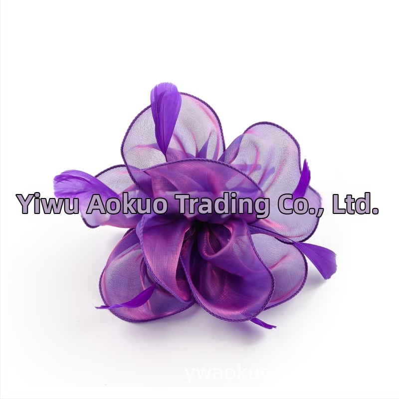 Līgavas spalvu matu aksesuārs, vintage stils, roku darbs, rudens 2023