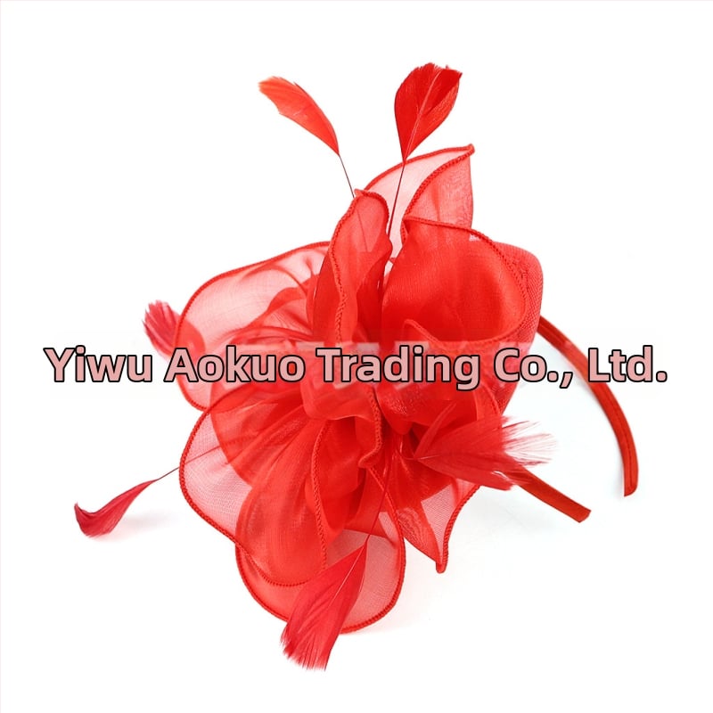 Līgavas spalvu matu aksesuārs, vintage stils, roku darbs, rudens 2023