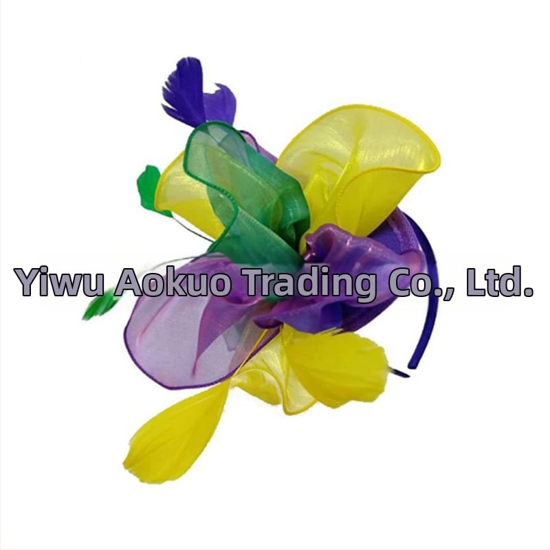 Līgavas spalvu matu aksesuārs, vintage stils, roku darbs, rudens 2023