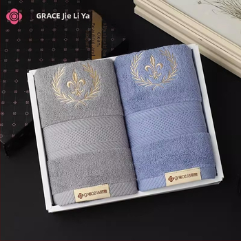 Rankšluosnių rinkinys dovanų dėžutėje – 100% medvilnė, 140 g, individualus logotipas