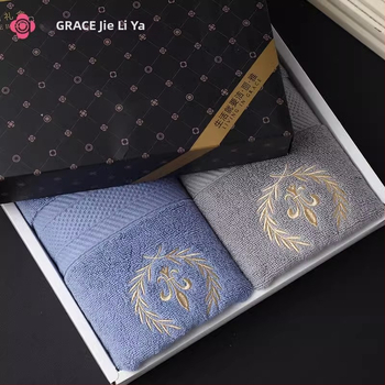 Rankšluosnių rinkinys dovanų dėžutėje – 100% medvilnė, 140 g, individualus logotipas