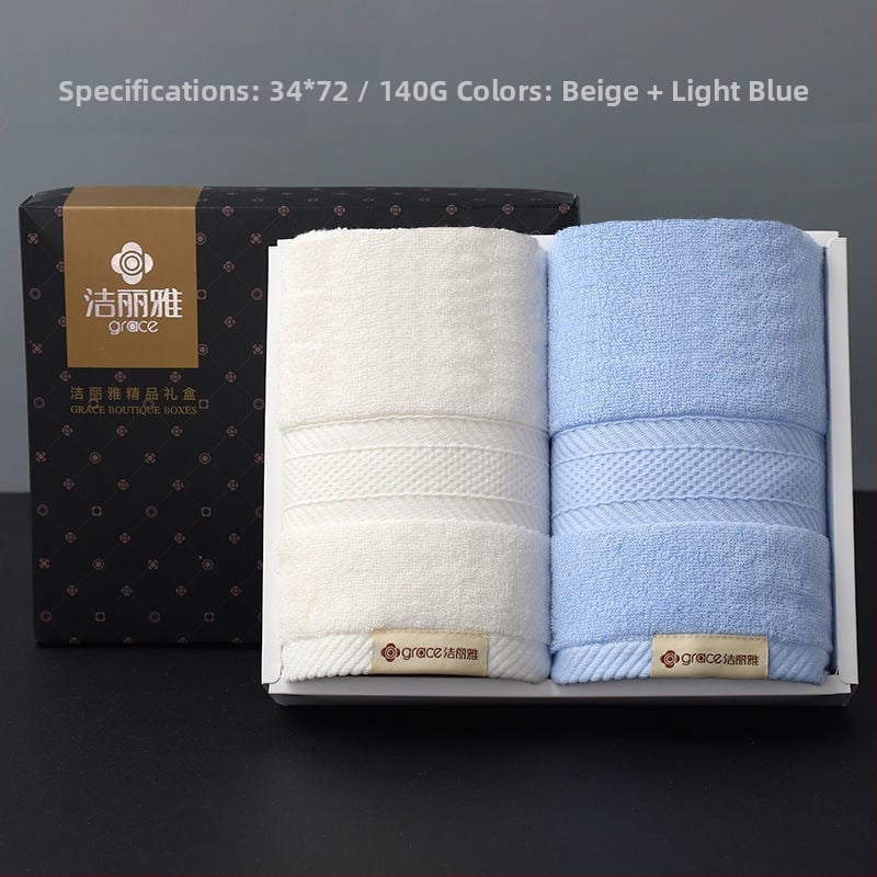 Rankšluosnių rinkinys dovanų dėžutėje – 100% medvilnė, 140 g, individualus logotipas