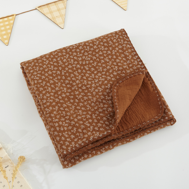 Lapse rätikust pleed, 4-kihiline gaze, 100% puuvill, suvi, Korea stiilus