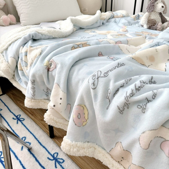 Milk-Lamb sametist pleed, rätik-laadse teki triibudega, geomeetriliste ja multikate mustritega, kõikideks aastaaegadeks, sobib ühiselamusse ja diivanile