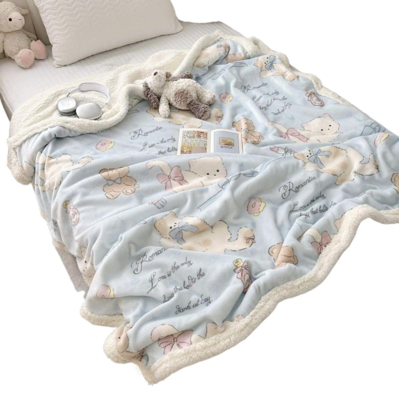 Milk-Lamb sametist pleed, rätik-laadse teki triibudega, geomeetriliste ja multikate mustritega, kõikideks aastaaegadeks, sobib ühiselamusse ja diivanile