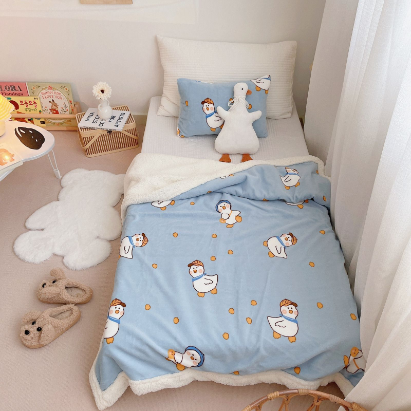 Milk-Lamb sametist pleed, rätik-laadse teki triibudega, geomeetriliste ja multikate mustritega, kõikideks aastaaegadeks, sobib ühiselamusse ja diivanile