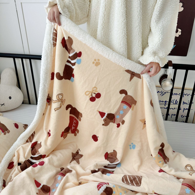 Milk-Lamb sametist pleed, rätik-laadse teki triibudega, geomeetriliste ja multikate mustritega, kõikideks aastaaegadeks, sobib ühiselamusse ja diivanile