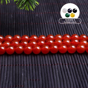 Αγκάτης χάντρες, λείαν, προέλευση Lianyungang, στρογγυλές χάντρες