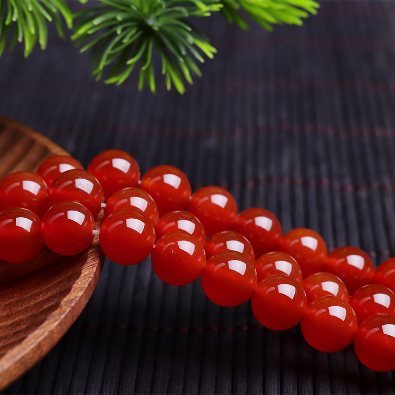 Αγκάτης χάντρες, λείαν, προέλευση Lianyungang, στρογγυλές χάντρες