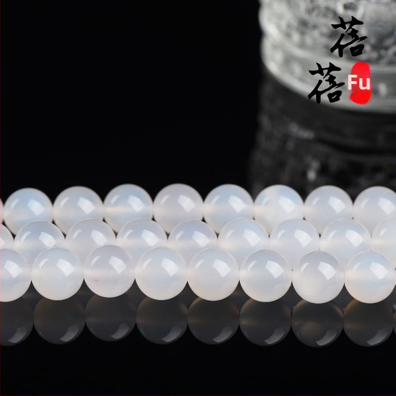 Αγκάτης χάντρες, λείαν, προέλευση Lianyungang, στρογγυλές χάντρες