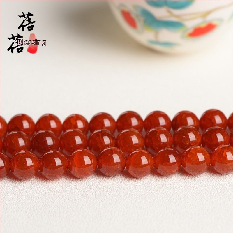 Αγκάτης χάντρες, λείαν, προέλευση Lianyungang, στρογγυλές χάντρες