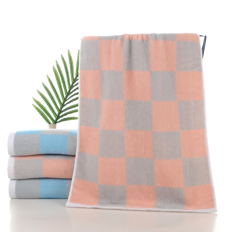 Mingshuo Ručnik za kupanje od čistog pamuka, Jacquard tkanina, GSM 140–170, za teretanu i svakodnevnu upotrebu