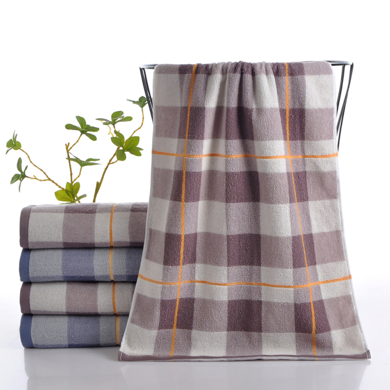 Mingshuo Ručnik za kupanje od čistog pamuka, Jacquard tkanina, GSM 140–170, za teretanu i svakodnevnu upotrebu