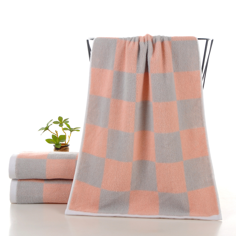 Mingshuo Ručnik za kupanje od čistog pamuka, Jacquard tkanina, GSM 140–170, za teretanu i svakodnevnu upotrebu