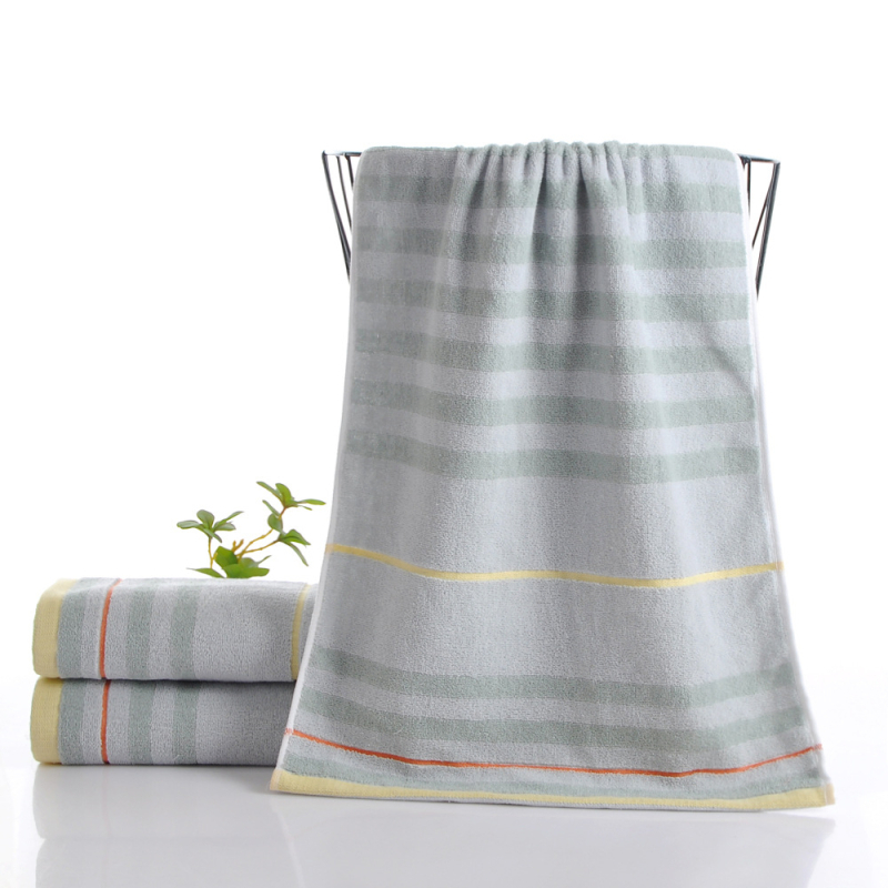 Mingshuo Ručnik za kupanje od čistog pamuka, Jacquard tkanina, GSM 140–170, za teretanu i svakodnevnu upotrebu