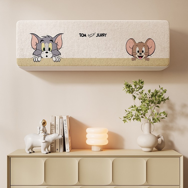 Universāls dekoratīvs putekļu vāks sienas gaisa kondicionierim, putekļu un vēja izturīgs, modelis 5