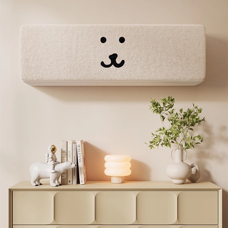 Universāls dekoratīvs putekļu vāks sienas gaisa kondicionierim, putekļu un vēja izturīgs, modelis 5