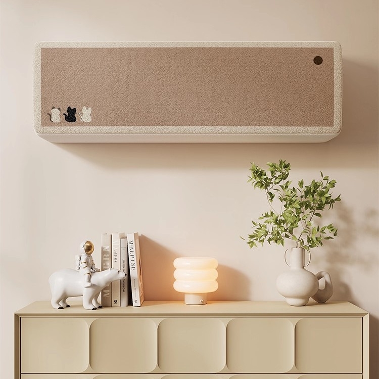 Universāls dekoratīvs putekļu vāks sienas gaisa kondicionierim, putekļu un vēja izturīgs, modelis 5