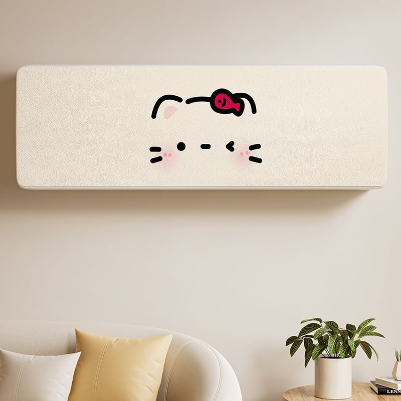 Universāls dekoratīvs putekļu vāks sienas gaisa kondicionierim, putekļu un vēja izturīgs, modelis 5