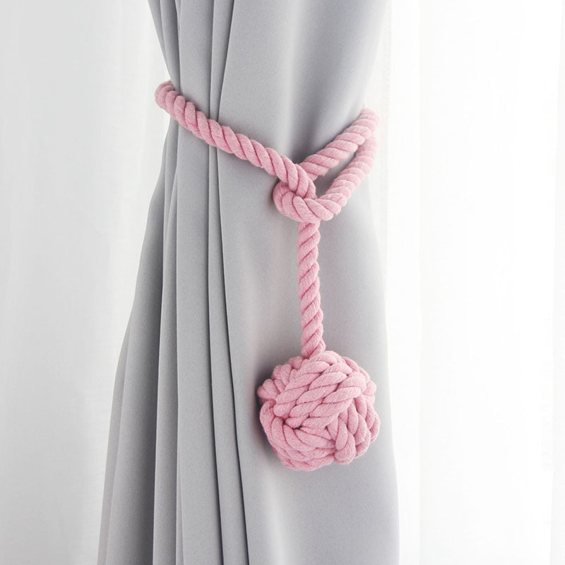 Užuolaidų diržas su kutais ir medvilnine virvele - Medžiaga: Medvilnė; Stilius: Modernus minimalistinis; Pritaikymas negalimas