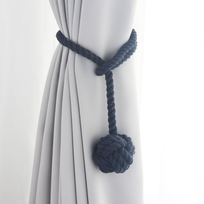 Užuolaidų diržas su kutais ir medvilnine virvele - Medžiaga: Medvilnė; Stilius: Modernus minimalistinis; Pritaikymas negalimas