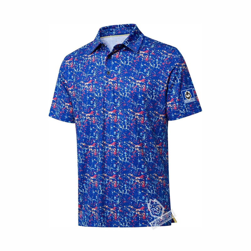 Unisex golfa polo krekls vasaras sezonai, Milk Silk audums ar 80% Spandex, piemērots golfam un reketu sportiem