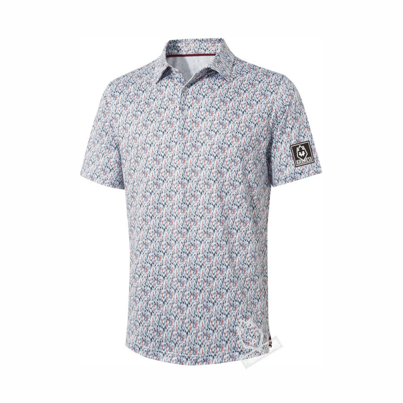 Unisex golfa polo krekls vasaras sezonai, Milk Silk audums ar 80% Spandex, piemērots golfam un reketu sportiem