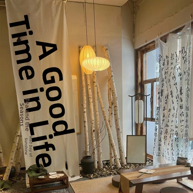 Kamping stil goblen – dekorativna viseća tkanina za atmosferu i kaligrafiju; Materijal: smjesa; Glavni sastav tkanine: 100% poliester; Stil: Novi kineski stil; Vzor: Drugo; Kategorija: Goblen